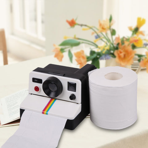 Retro Camera Shaped Roll Tissue Box