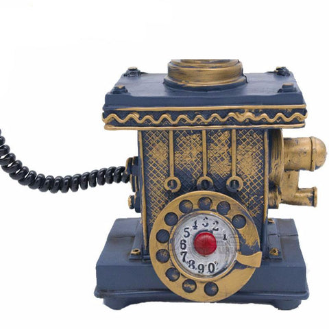 Retro Resin Telephone Decor