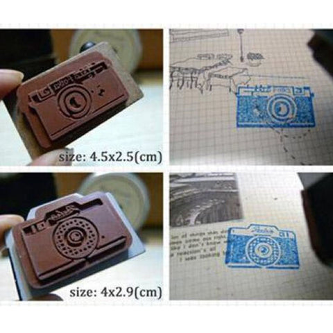 Rubber Stamp Retro Camera