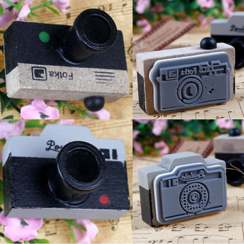 Rubber Stamp Retro Camera