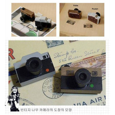 Rubber Stamp Retro Camera